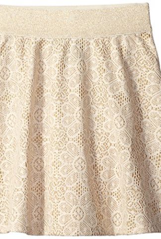 Amy Byer Big Girls' Lace Skirt with Sparkle Yarn