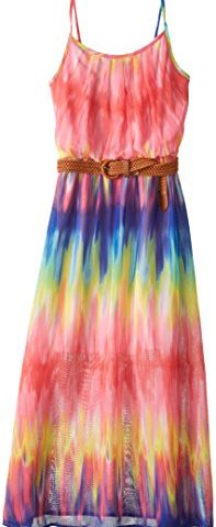 Amy Byer Big Girls' Printed Chiffon Maxi Dress