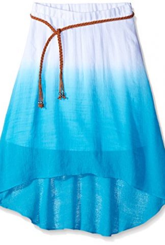 Amy Byer Girls' Tye Dye Gauze Hi Lo Skirt