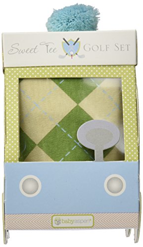 Baby Aspen Three Piece Layette Set in Golf Cart Package, Green/White, 0-6 Mos. - Image 5