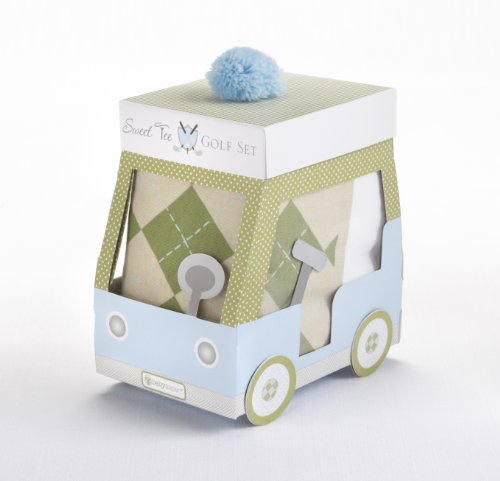 Baby Aspen Three Piece Layette Set in Golf Cart Package, Green/White, 0-6 Mos. - Image 8