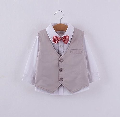 Baby Kid Boy Gentleman Formal Wear Shirt Vest and Pants 3-piece - Image 5