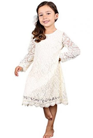 Bow Dream Flower Girl's Dress