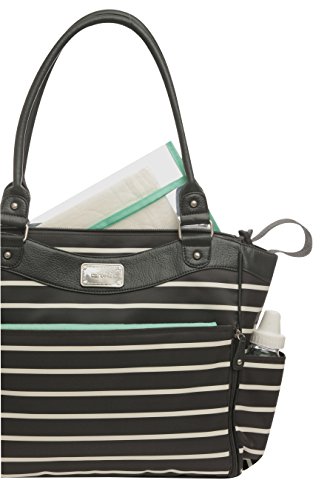Carter's Zip Fashion Diaper Bag, Front Stripe - Image 3