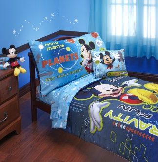 Disney Mickey Mouse Space Adventures 4 Piece Toddler Set, Blue