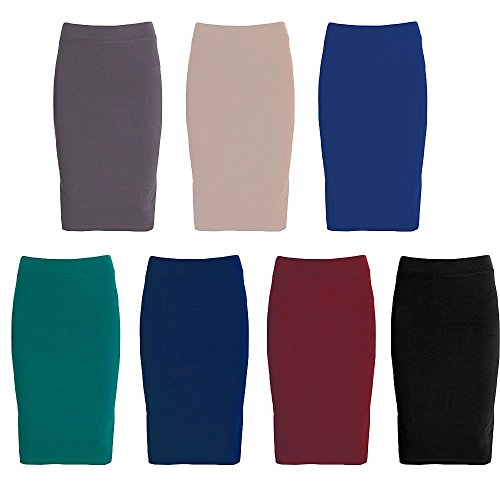 Esteez Girls Modest Lightweight Cotton Lycra Knee Pencil skirt - Image 3