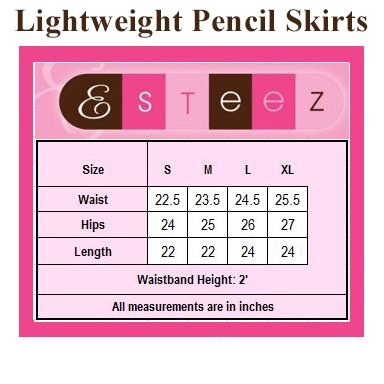 Esteez Girls Modest Lightweight Cotton Lycra Knee Pencil skirt - Image 5