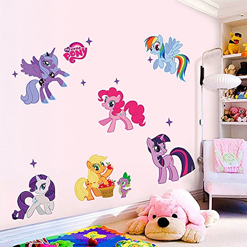 FACILLA® My Little Pony Kids Room Art PVC Quote Wall Stickers Wall Decals Mural Wallpaper - Image 5