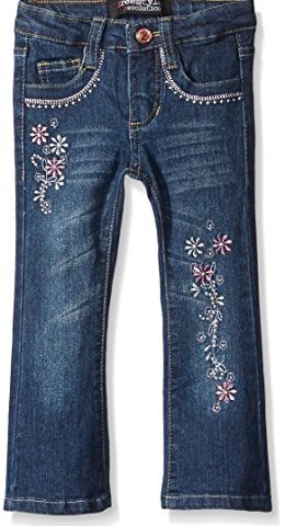 Freestyle Revolution Girls' Pink Floral Boot Cut Jean