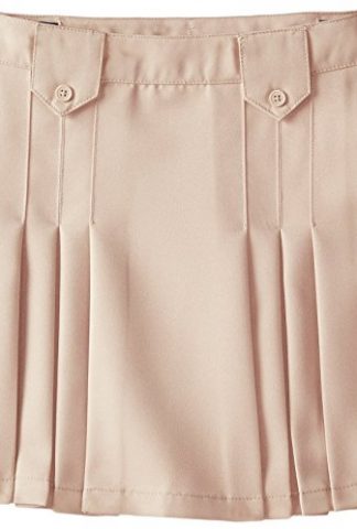 French Toast Girls' Front Pleated Skirt with Tabs