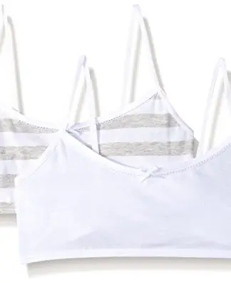 Hanes Girl's Crop Top Bralette (Pack of 2)