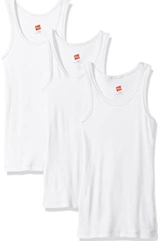 Hanes Little Girls' Ribbed Tank Top (Pack of 3)