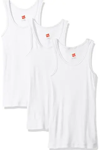 Hanes Little Girls' Ribbed Tank Top (Pack of 3)