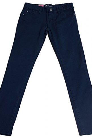 Hey Collection Big Girls Brushed Stretch Twill Skinny Jeans