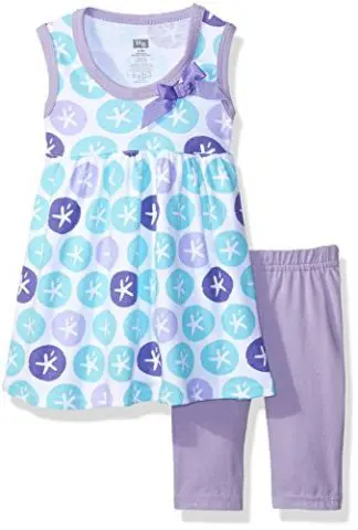 Hudson Baby Girls' Dress and Cropped Legging Set