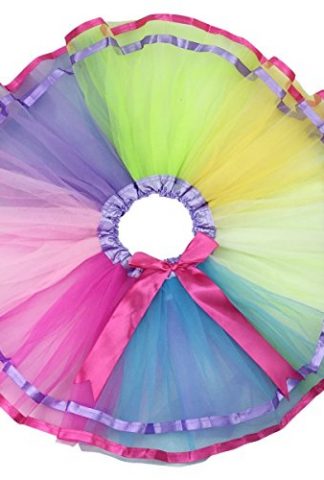Jastore® Girls Layered Colorful Tutu Skirt Dance Princess Ballet Dress