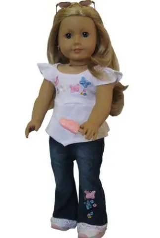 Jeans Set fits 18 Inch Doll Clothes