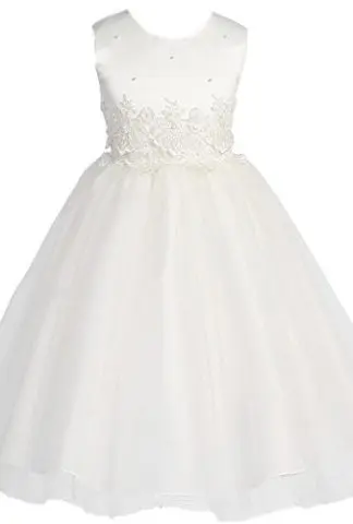 KID Collection Girls' Cinderella Tulle Flower Girl Dress