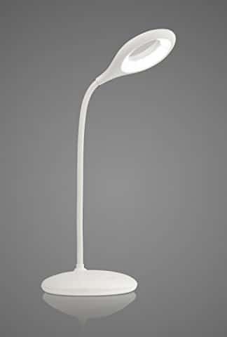 KUWAN LED Desk Lamp Dimmable Touch Sensor Eye Care Light with Adjustable Flexible Gooseneck Rechargeable Usb Charging Port for Home Kids Students Teen Reading