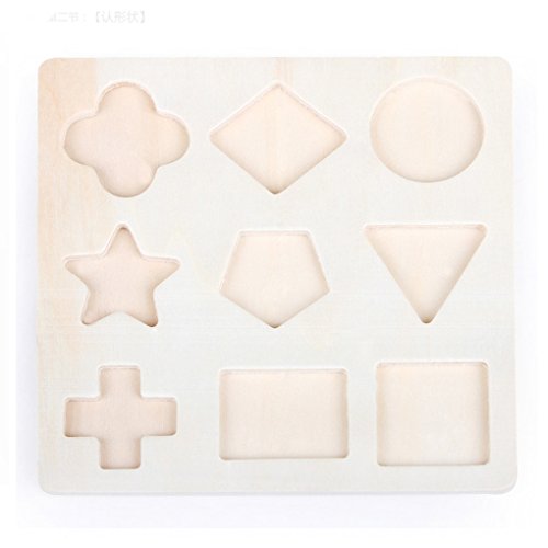 Little star Baby Wooden Learning Geometry Educational Toy Puzzle - Image 3