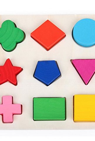 Little star Baby Wooden Learning Geometry Educational Toy Puzzle