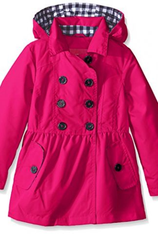 London Fog Girls Brushed Poly Trench Coat