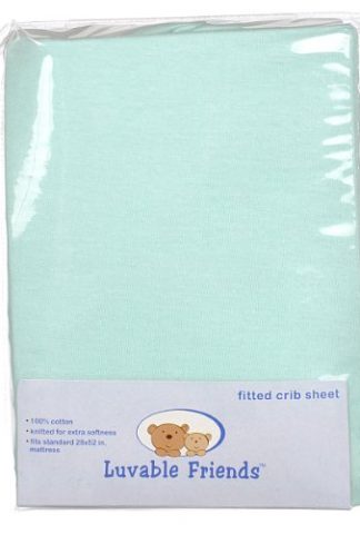 Luvable Friends Fitted Knit Crib Sheet