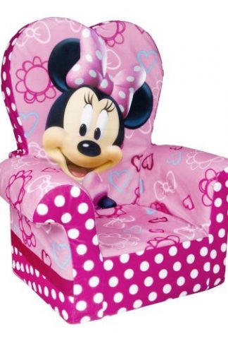 Marshmallow Furniture, Children's Foam High Back Chair, Disney's Minnie Mouse, by Spin Master