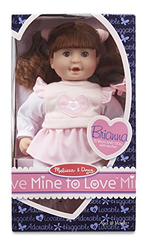 Melissa & Doug Mine to Love Brianna 12-Inch Soft Body Baby Doll with Hair and Outfit - Image 3