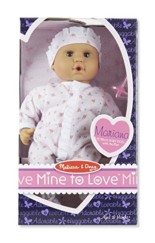 Melissa & Doug Mine to Love Mariana 12-Inch Poseable Baby Doll With Romper and Hat - Image 6