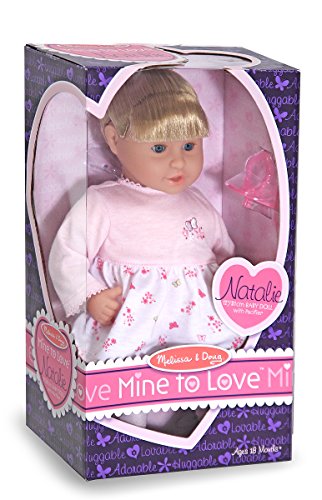 Melissa & Doug Mine to Love Natalie 12-Inch Soft Body Baby Doll With Hair and Outfit - Image 3