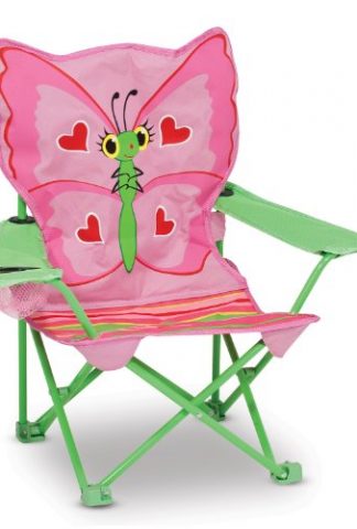 Melissa & Doug Sunny Patch Bella Butterfly Outdoor Folding Lawn and Camping Chair