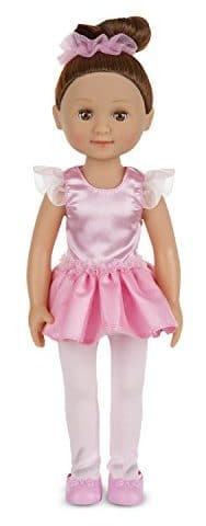 Melissa & Doug Victoria 14-Inch Poseable Ballerina Doll With Leotard and Tutu