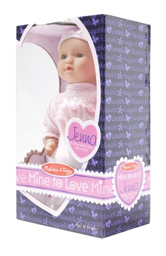 Melissa & Doug Mine to Love Jenna 12-Inch Soft Body Baby Doll With Romper and Hat - Image 3