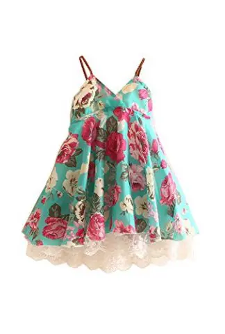 Mud Kingdom Girls' Floral Beach Sling Dress