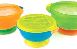 Munchkin Stay Put Suction Bowl, 3 Count
