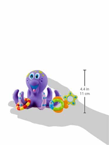 Nuby Octopus Hoopla Bathtime Fun Toys, Purple - Image 11