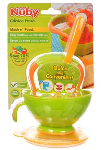 Nuby Garden Fresh Mash 'N' Feed 4 Piece Baby Preparation & Feeding System