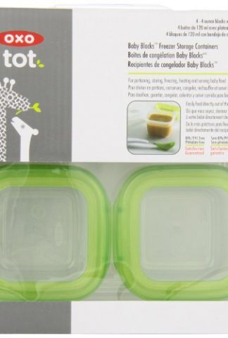 OXO Tot Baby Blocks Freezer Storage Containers, Clear