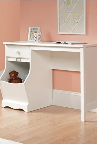 Sauder Pogo Desk for Children, Soft White Finish