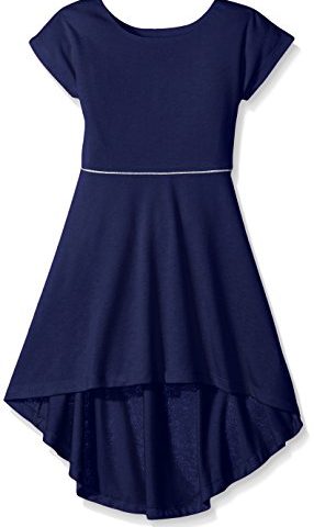 Scout + Ro Girls' High/Low Dress With Waist Detail