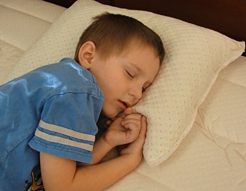 Snuggle-Pedic Toddler and Kids Pillow | Kool-Flow Ultra Luxury Bamboo Cover With Shredded Memory Foam | All U.S.A. Made | Fits Children For Bed Sleeping, Reading and Travel - Image 3