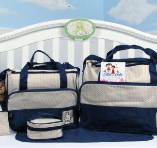 SoHo Diaper bag with Changing Pad 8 pieces set