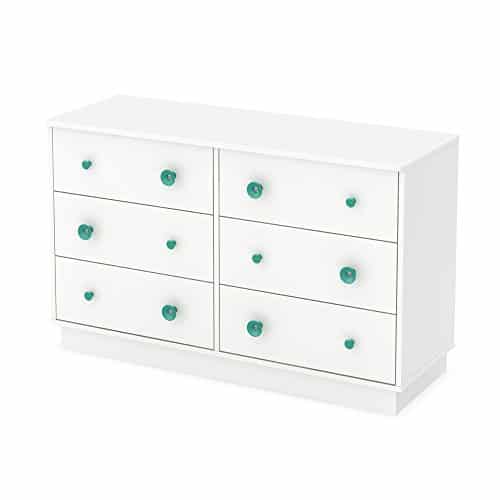 South Shore Little Monsters 6-Drawer Double Dresser, Pure White - Image 3