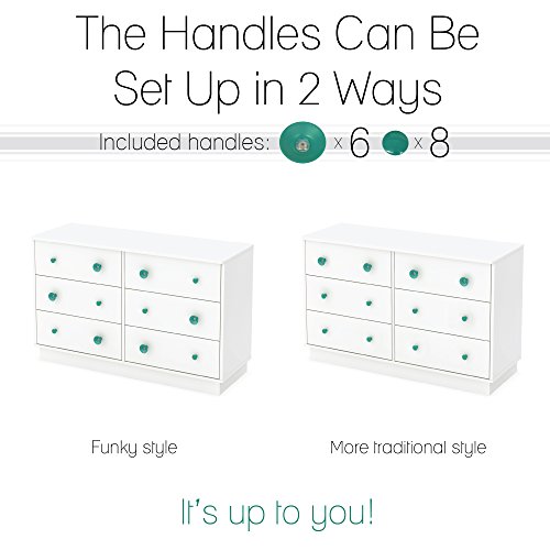 South Shore Little Monsters 6-Drawer Double Dresser, Pure White - Image 4