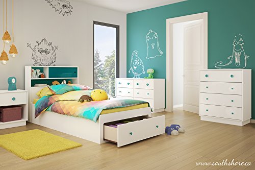 South Shore Little Monsters 6-Drawer Double Dresser, Pure White - Image 5