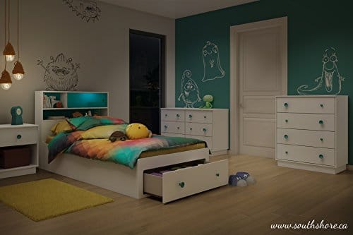 South Shore Little Monsters 6-Drawer Double Dresser, Pure White - Image 6
