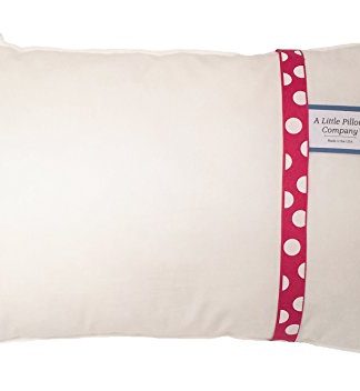 TODDLER PILLOW (13x18) in White & Prints - No Pillowcase Needed - Hypoallergenic - Machine Washable - Double Stitched - Made in Virginia - Sold ONLY by A Little Pillow Company (White)