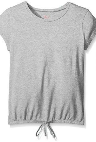The Children's Place Big Girls' Short Sleeve Tie Top