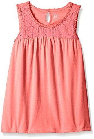 The Children's Place Girls' Crochet Yoke Tank